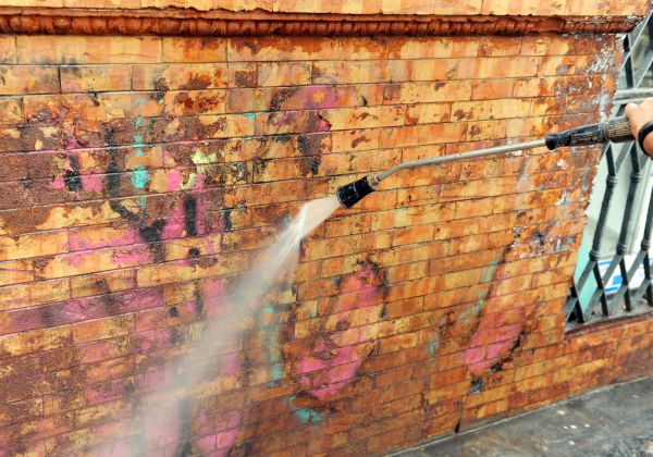 Brick Graffiti Cleaning Service